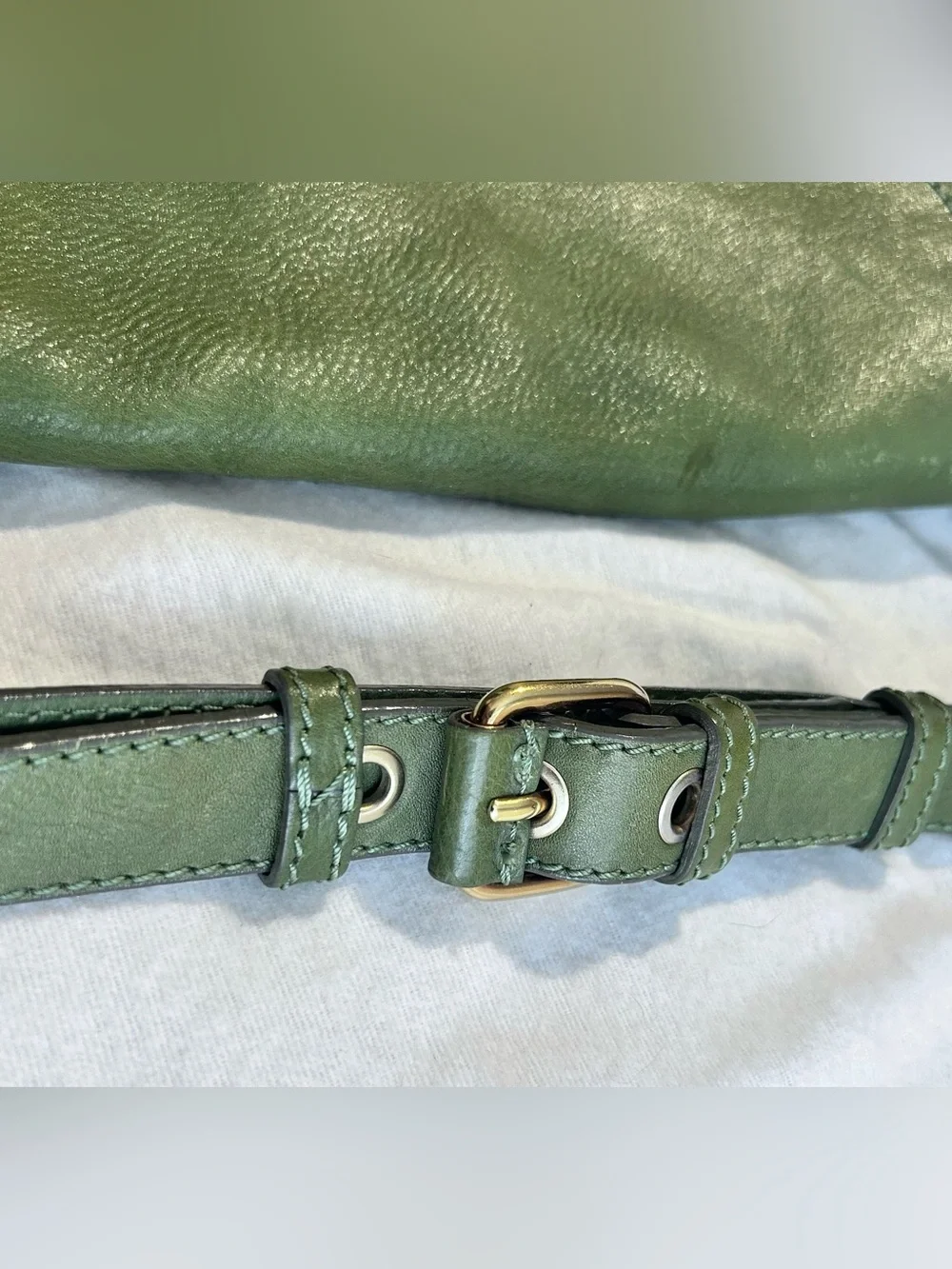 Rare Vintage Marc Jacobs Green Leather Shoulder Bag